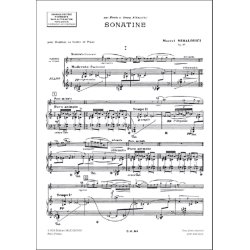 Sonatine Op 13 : Pour Hautbois (Ou Violon) & Piano
